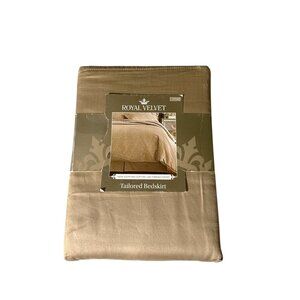 Royal Velvet 100% Egyptian Cotton 400 Thread Count Tailored Bedskirt Cal King